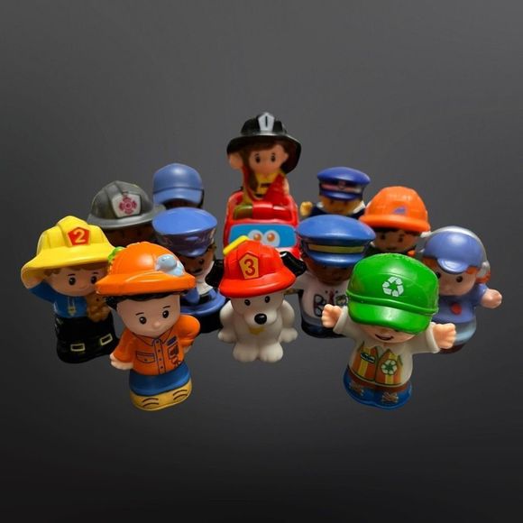 12 Fisher Price Little People Neigboorhood Helpers Community Heros Figures - Picture 1 of 4